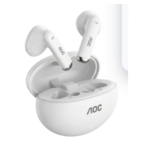 Auricular Intrauditivo Bluetooth Aoc Act1501wt Tws Ipx4 Mic Blanco Reproduccion 20h Carga Usb-c Tact