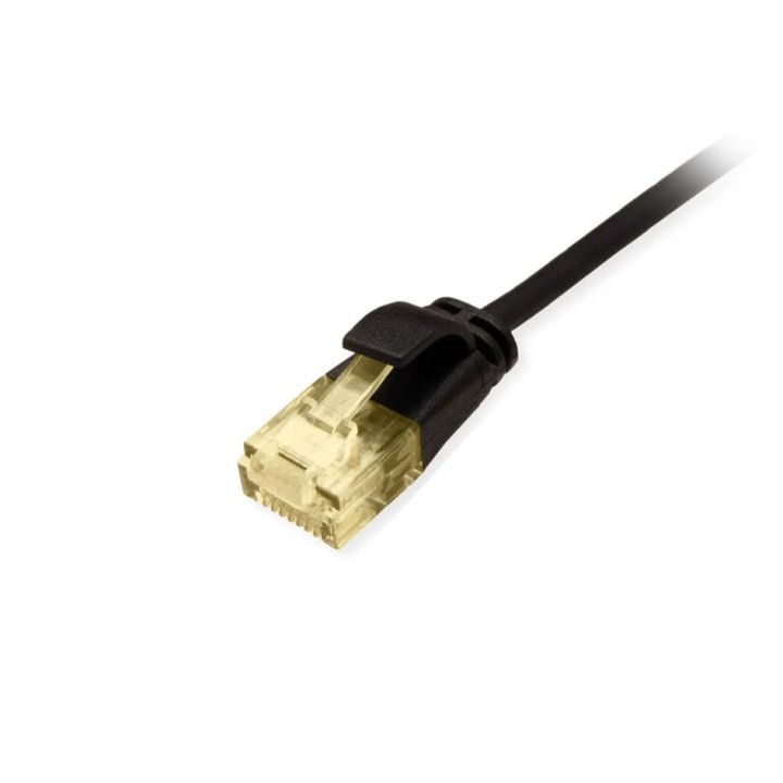Latiguillo U utp Categoria 6a Slim Limbre Halogenos Lsoh 1m Color Negro Equip 626903