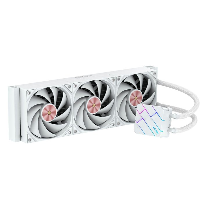 Sistema De Refrigeracion Liquida Abysm Oceanic Tide 360 White Argb Triple Fan Intel Amd