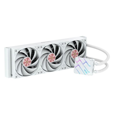 Sistema De Refrigeracion Liquida Abysm Oceanic Tide 360 White Argb Triple Fan Intel Amd