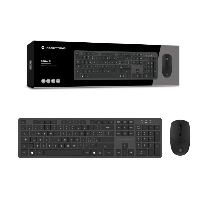 Teclado Y Mouse Conceptronic Wireless Orazio01it Italiano