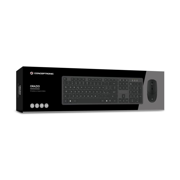 Teclado Y Mouse Conceptronic Wireless Orazio01it Italiano