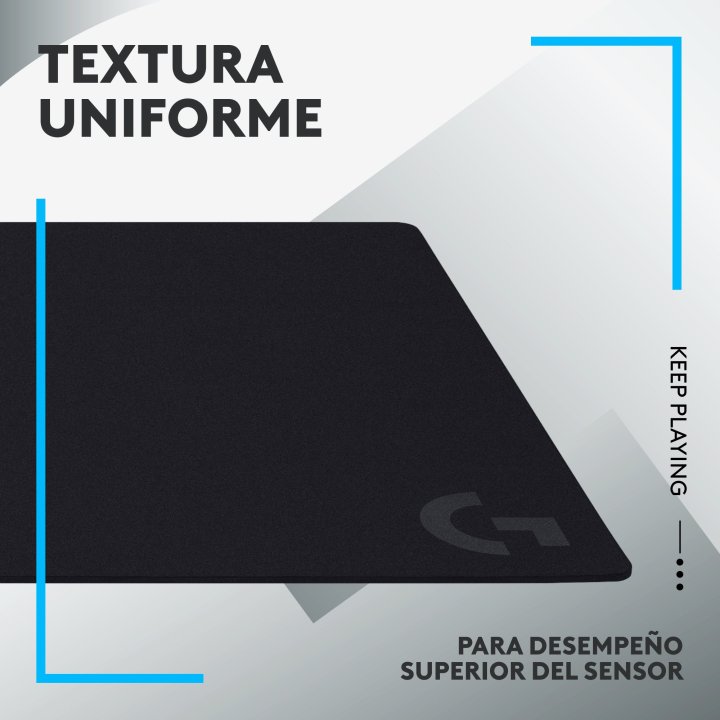 Alfombrilla Logitech G840 Textura Optimizada Superficie Tela Goma Antideslizante 900x400x3mm Negro