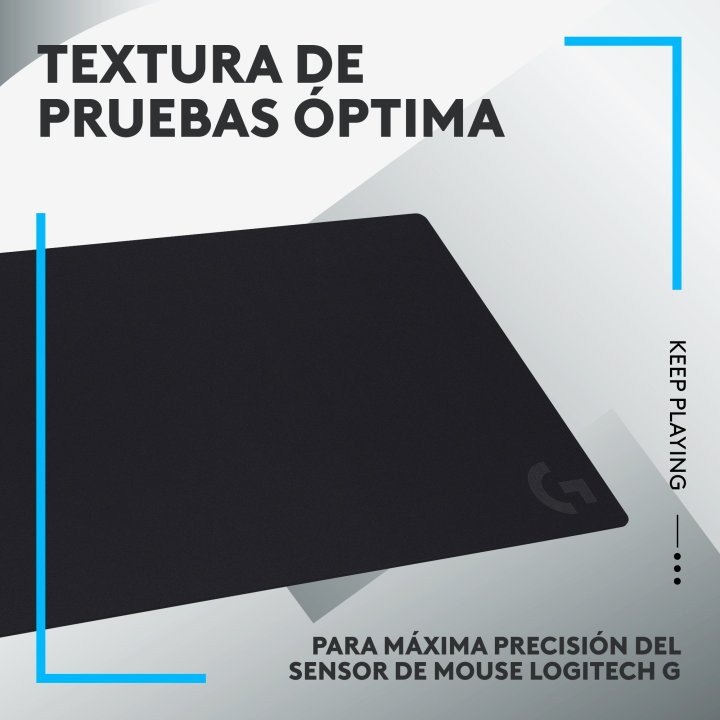 Alfombrilla Logitech G840 Textura Optimizada Superficie Tela Goma Antideslizante 900x400x3mm Negro