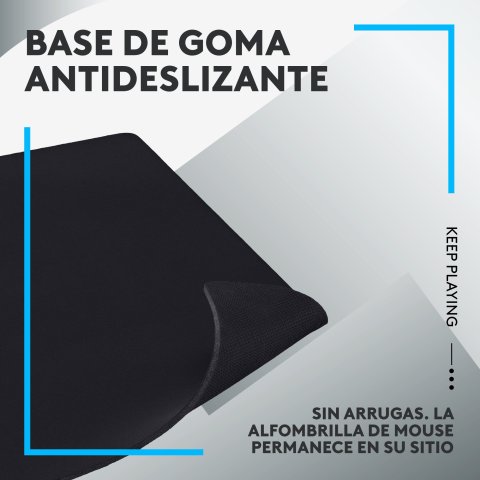 Alfombrilla Logitech G840 Textura Optimizada Superficie Tela Goma Antideslizante 900x400x3mm Negro