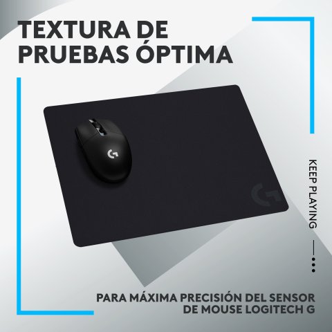Alfombrilla Logitech G440 Superficie Rigida Polietileno Goma Antideslizante 340x280mm Negro