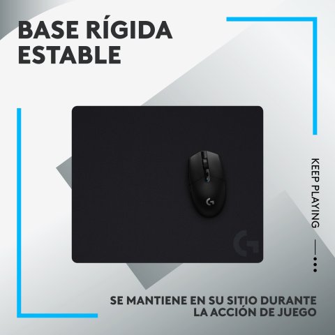 Alfombrilla Logitech G440 Superficie Rigida Polietileno Goma Antideslizante 340x280mm Negro