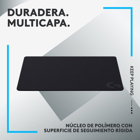 Alfombrilla Logitech G440 Superficie Rigida Polietileno Goma Antideslizante 340x280mm Negro