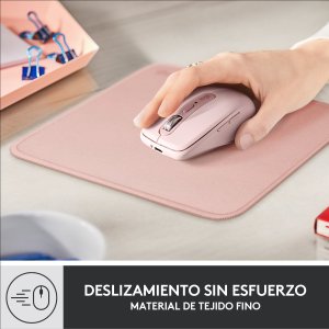 Alfombrilla Logitech Studio Material Reciclado Pet Superficie Tela Goma Antideslizante 230x200mm Rosa 2