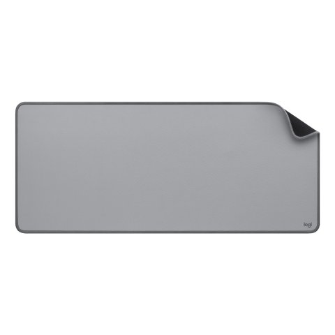 Alfombrilla Logitech Studio Material Reciclado Pet Superficie Tela Goma Antideslizante 300x700mm Gris