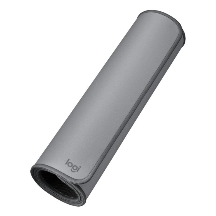 Alfombrilla Logitech Studio Material Reciclado Pet Superficie Tela Goma Antideslizante 300x700mm Gris