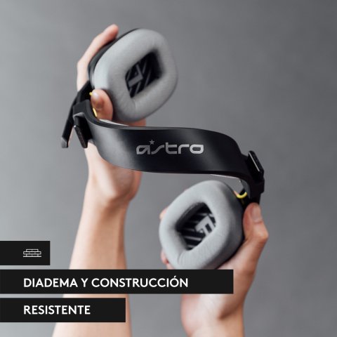 Headset Logitech Astro A10 Gen2 Transductores 32mm Mic Flip-to-mute Jack3.5mm Multiplataforma Negro