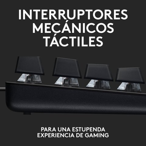 Teclado Logitech G413 Tkl Se Gaming Mecanico Tactil Cubierta Aluminio Led Blanco Tkl Negro