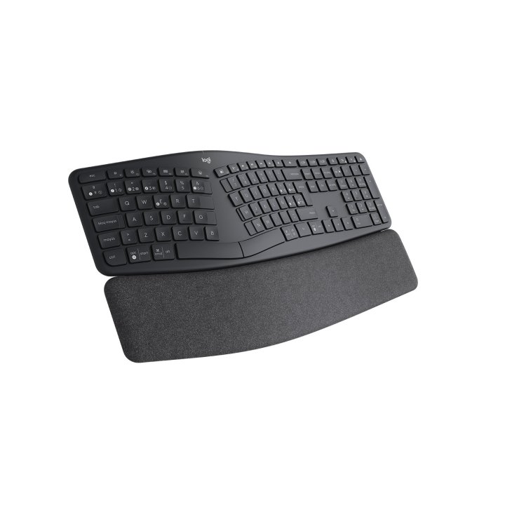 Teclado Logitech Wireless Ergo K860 Business Diseño Ergonomico Receptor Grafito