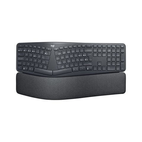 Teclado Logitech Wireless Ergo K860 Business Diseño Ergonomico Receptor Grafito