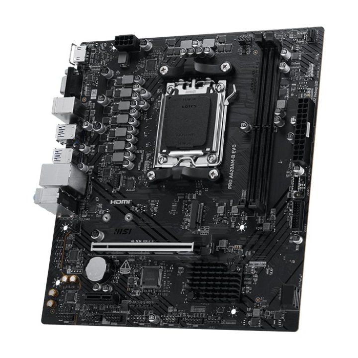 Pb Msi A620am-b Pro Evo M-atx Am5 2xddr5 6800mhz Hdmi Vga 2.5g Lan 1xm.2