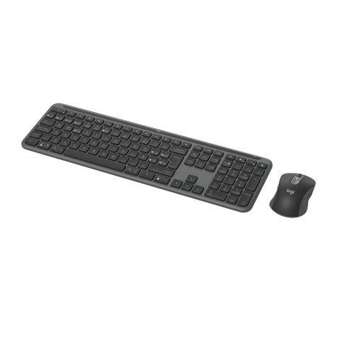 Teclado Y Mouse Logitech Wireless Signature Slim Mk950 Multidispositivo 4000 Dpi Ergonomico Grafito