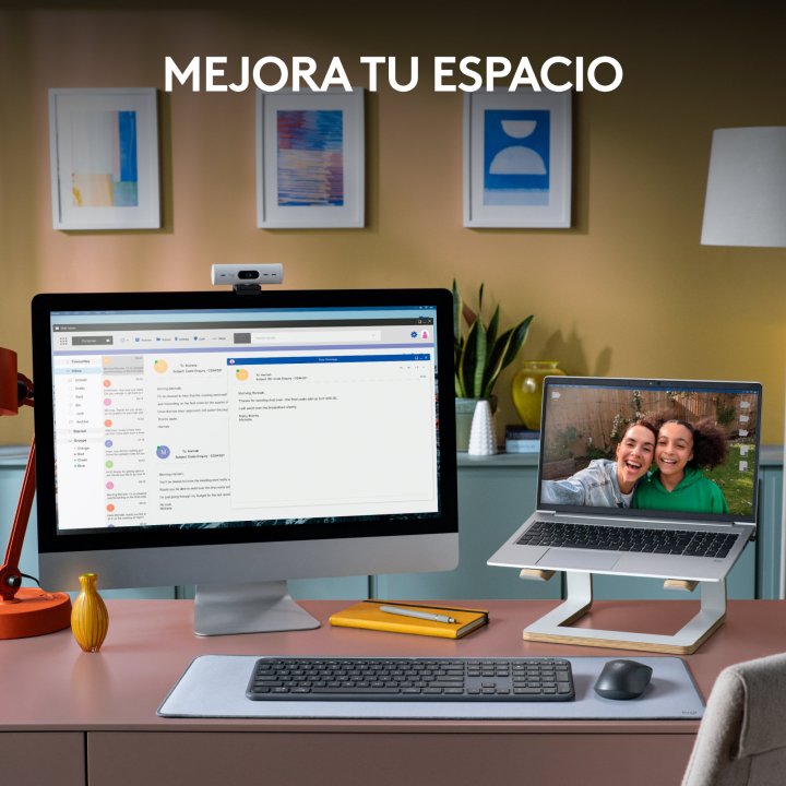 Teclado Y Mouse Logitech Wireless Signature Slim Mk950 Multidispositivo 4000 Dpi Ergonomico Grafito
