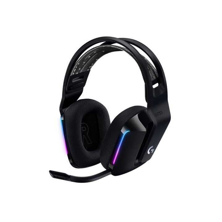 Headset Wireless Logitech G733 Diadema Suspension Lightspeed Lightsync Rgb Dts 2.0 Negro Completo
