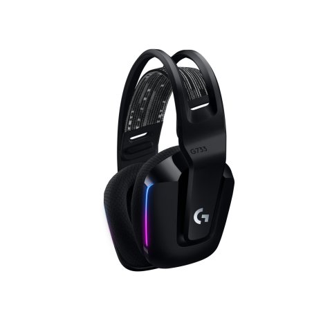 Headset Wireless Logitech G733 Diadema Suspension Lightspeed Lightsync Rgb Dts 2.0 Negro Completo