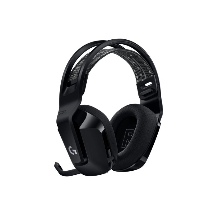 Headset Wireless Logitech G733 Diadema Suspension Lightspeed Lightsync Rgb Dts 2.0 Negro Completo