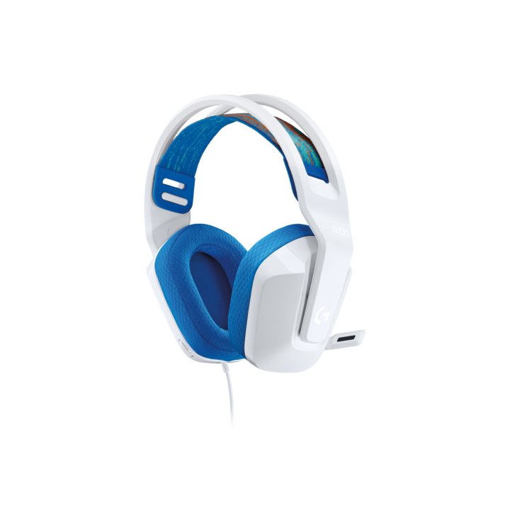 Headset Logitech G335 Diadema Suspension Transductores 40mm Jack 3.5mm Multiplataforma Blanco