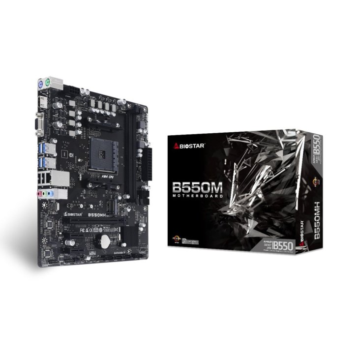 (reacondicionado) Pb Biostar B550mh Skt Am4 M-atx 2xddr4 3200mhz 1xm.2 4xusb 3.2 1xpcie 4.0 Cash30
