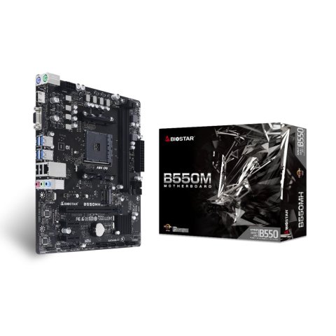 (reacondicionado) Pb Biostar B550mh Skt Am4 M-atx 2xddr4 3200mhz 1xm.2 4xusb 3.2 1xpcie 4.0 Cash30