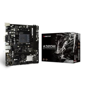 (reacondicionado) Pb Biostar A320mh 2.0 Skt Am4 Hdmi,vga 2ddr4 2933mhz Usb3.2 4sata6 Raid Cash30
