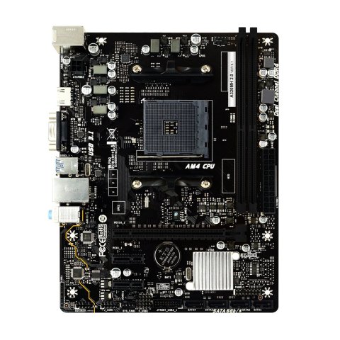 (reacondicionado) Pb Biostar A320mh 2.0 Skt Am4 Hdmi,vga 2ddr4 2933mhz Usb3.2 4sata6 Raid Cash30
