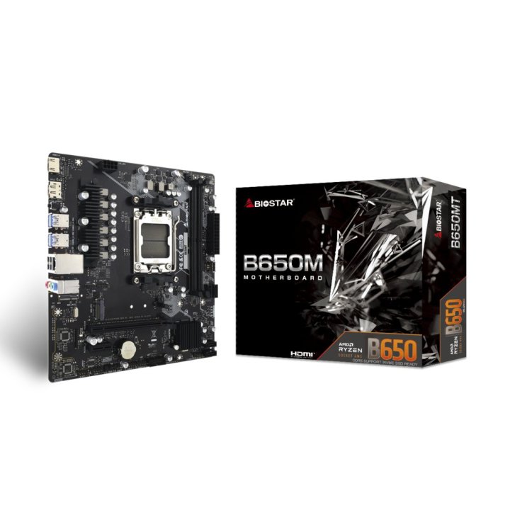 (reacondicionado) Pb Biostar B650mt M-atx Skt Am5 Dp Hdmi 2xddr5 5200mhz Usb3.2  Type-c M.2x4 Cash30