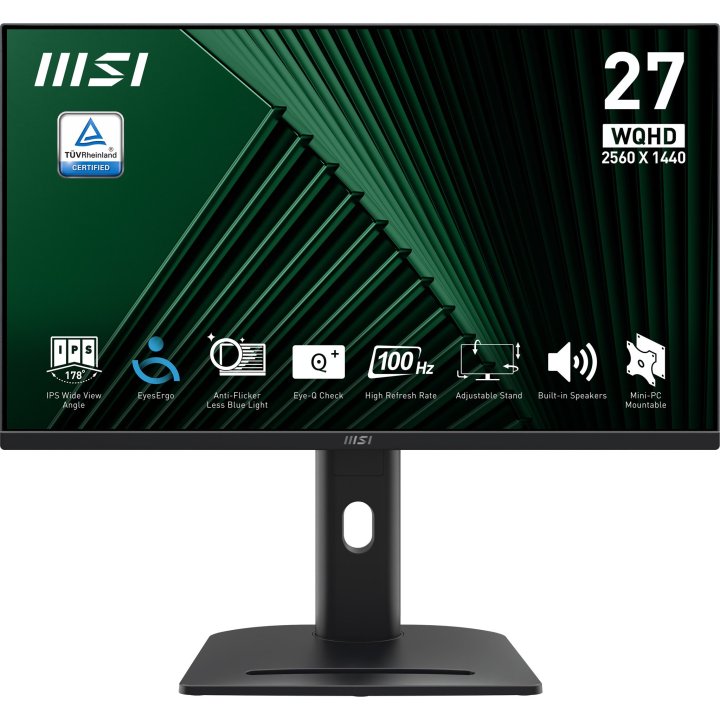 Monitor 27" Dp Hdmi Msi Mp275qpg Ips 2560x1440 300cd m2 5ms