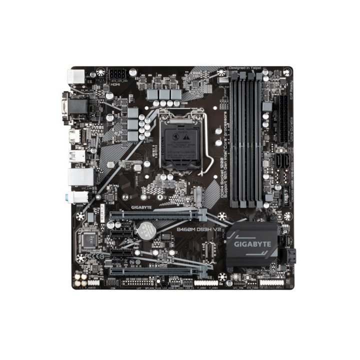(reacondicionado) Pb Gigabyte B460m Ds3h V.2 Skt 1200 Ddr4 2933mhz M.2 6usb3.2 Falta Chapa Cash30