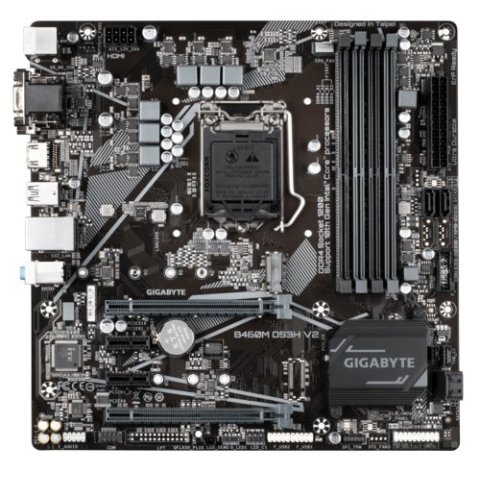 (reacondicionado) Pb Gigabyte B460m Ds3h V.2 Skt 1200 Ddr4 2933mhz M.2 6usb3.2 Falta Chapa Cash30
