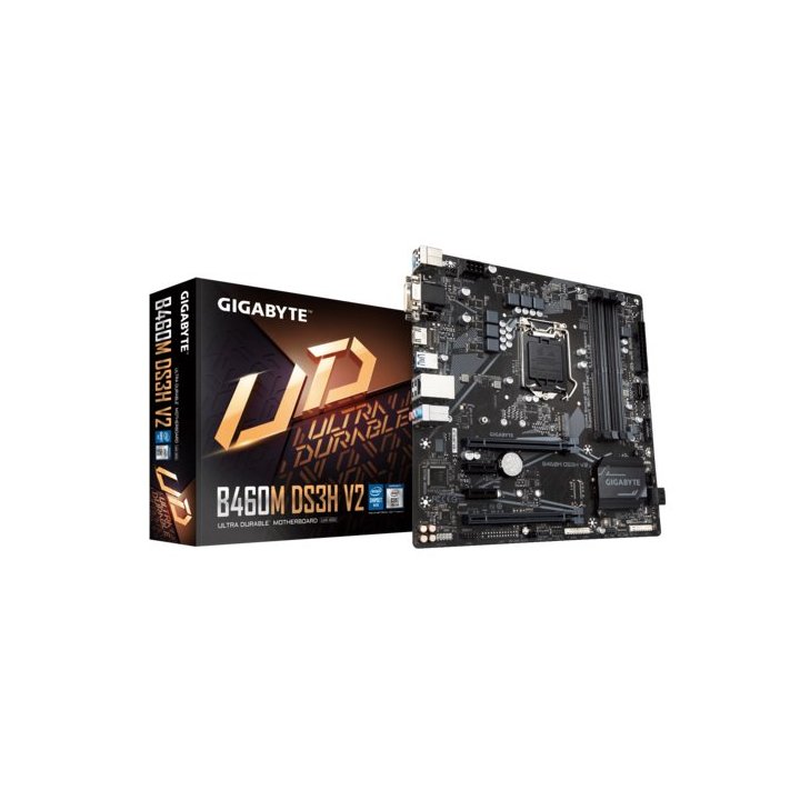 (reacondicionado) Pb Gigabyte B460m Ds3h V.2 Skt 1200 Ddr4 2933mhz M.2 6usb3.2 Falta Chapa Cash30