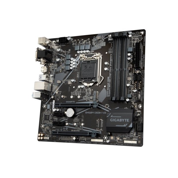 (reacondicionado) Pb Gigabyte B460m Ds3h V.2 Skt 1200 Ddr4 2933mhz M.2 6usb3.2 Falta Chapa Cash30