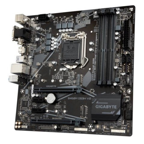 (reacondicionado) Pb Gigabyte B460m Ds3h V.2 Skt 1200 Ddr4 2933mhz M.2 6usb3.2 Falta Chapa Cash30
