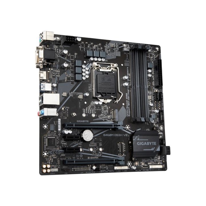 (reacondicionado) Pb Gigabyte B460m Ds3h V.2 Skt 1200 Ddr4 2933mhz M.2 6usb3.2 Falta Chapa Cash30