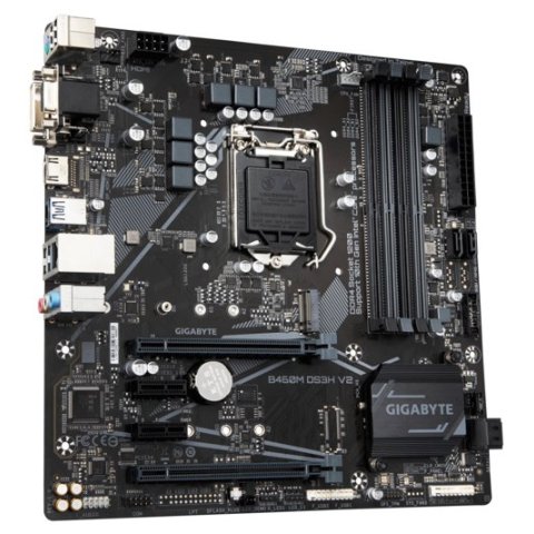 (reacondicionado) Pb Gigabyte B460m Ds3h V.2 Skt 1200 Ddr4 2933mhz M.2 6usb3.2 Falta Chapa Cash30