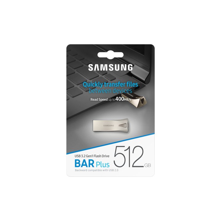 Memoria Usb 256gb 3.1 Samsung Muf-512be3 apc  Bar Plus  