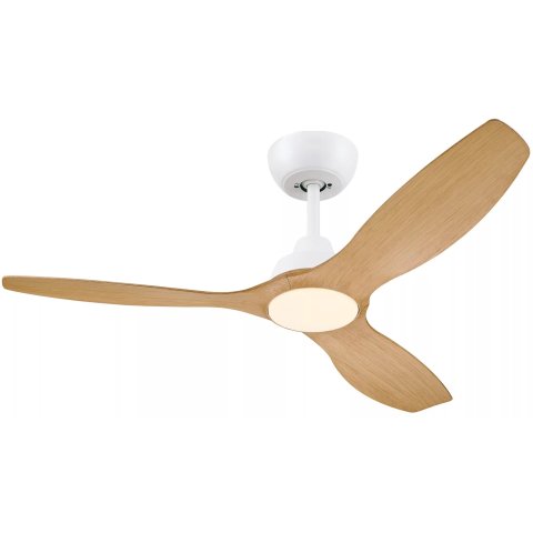 Ventilador De Techo Philips Olas 24+35w Plafon Led 30-65k Mando A Distancia Blanco 3 Aspas De Madera