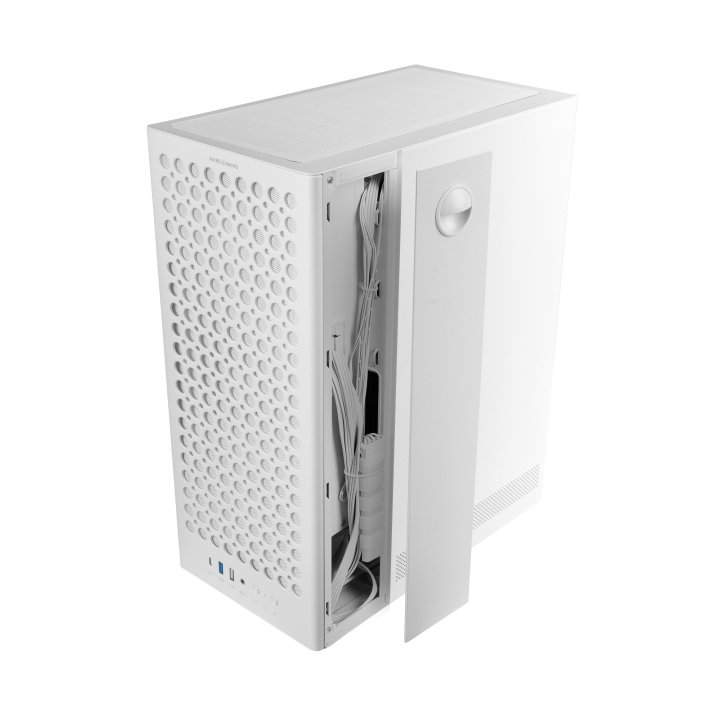 Caja Atx Mars Gaming Mc-t800 Frontal Airdot Mesh 4x Ventiladores Fdb Cablehatch Usb-c Blanco