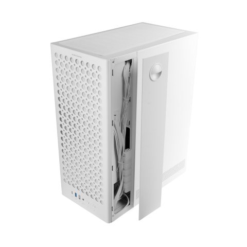 Caja Atx Mars Gaming Mc-t800 Frontal Airdot Mesh 4x Ventiladores Fdb Cablehatch Usb-c Blanco