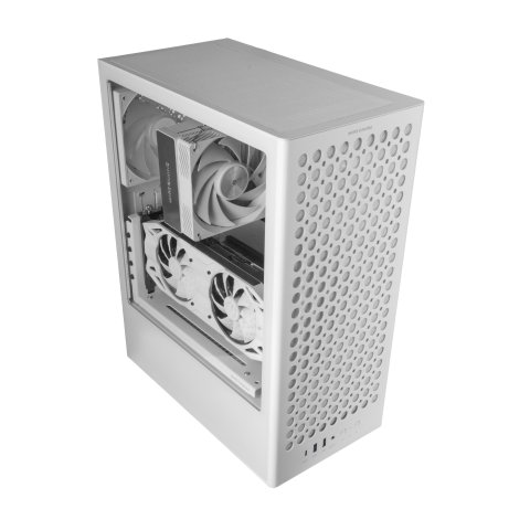 Caja Atx Mars Gaming Mc-t800 Frontal Airdot Mesh 4x Ventiladores Fdb Cablehatch Usb-c Blanco