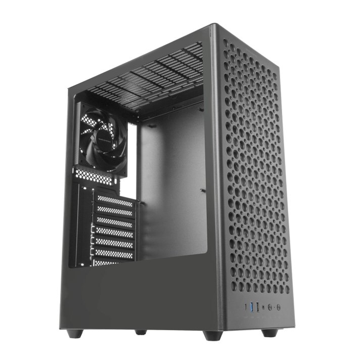Caja Atx Mars Gaming Mc-t800 Frontal Airdot Mesh 4x Ventiladores Fdb Cablehatch Usb-c Negro