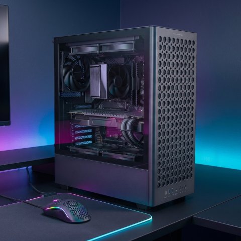 Caja Atx Mars Gaming Mc-t800 Frontal Airdot Mesh 4x Ventiladores Fdb Cablehatch Usb-c Negro