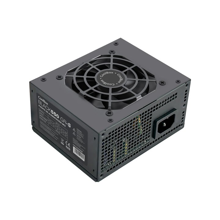 Fuente Alimentacion Sfx Coolbox Basic Black 550 550w Ventilador 8cm Color Negro