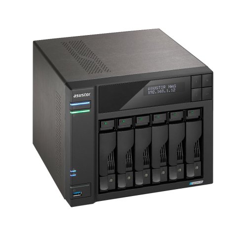 Servidor Nas Asustor Lockerstor As6706t V2 6 Bahias 3.5" 4xm.2 Nvme Celeron N5105 Quad Jasper Lake20ghz 4gb 2x2.5gbe Pciex1 H