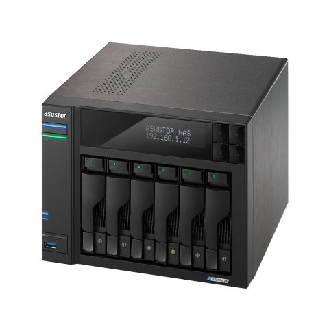 Servidor Nas Asustor Lockerstor As6706t V2 6 Bahias 3.5" 4xm.2 Nvme Celeron N5105 Quad Jasper Lake20ghz 4gb 2x2.5gbe Pciex1 H