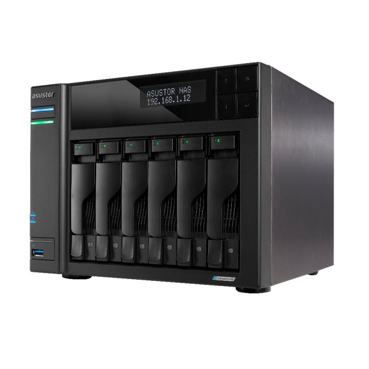 Servidor Nas Asustor Lockerstor As6706t V2 6 Bahias 3.5" 4xm.2 Nvme Celeron N5105 Quad Jasper Lake20ghz 4gb 2x2.5gbe Pciex1 H